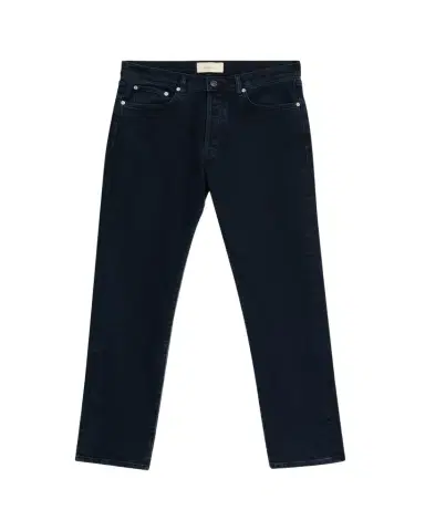 Jeanerica Men's Casual Dark Blue Denim Straight-Leg Jeans | Thumbnail 1