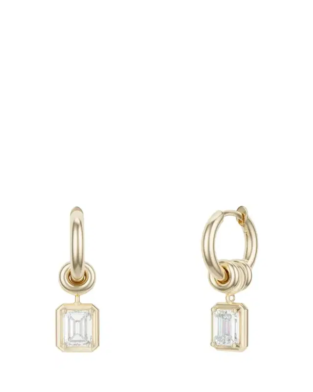 Zahra 18K Yellow Gold Earrings with Diamonds
