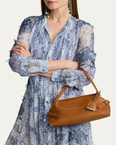 Ralph Lauren Collection The Ralph Small Leather Shoulder Bag | Thumbnail 4