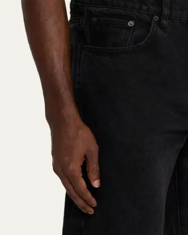 Jeanerica Men's Black Denim Straight-Leg Five-Pocket Pants | Thumbnail 5 Jeanerica Men's Black Denim Straight-Leg Five-Pocket Pants | Thumbnail 5