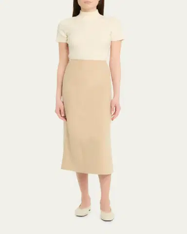 Lafayette 148 New York Cashmere-Blend Midi Pencil Skirt | Thumbnail 2