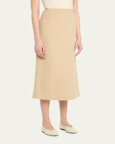 Lafayette 148 New York Cashmere-Blend Midi Pencil Skirt | Thumbnail 4