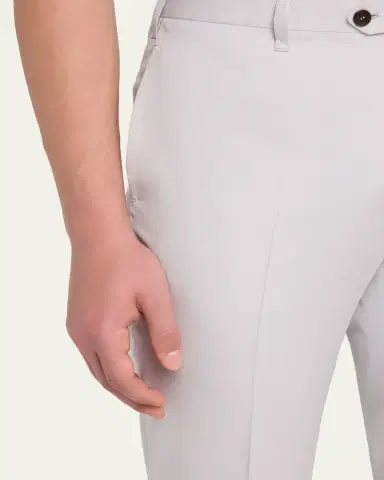 Cesare Attolini Men's Cotton-Wool Twill Pants | Thumbnail 5 Cesare Attolini Men's Cotton-Wool Twill Pants | Thumbnail 5