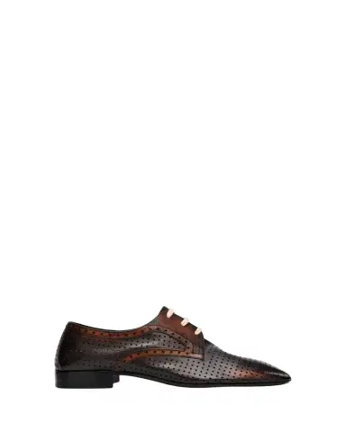 Dries Van Noten Perforated Leather Lace-Up Loafers | Thumbnail 1 Dries Van Noten Perforated Leather Lace-Up Loafers | Thumbnail 1