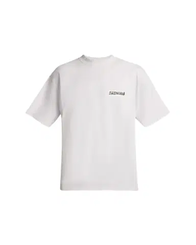 Balenciaga Men's Jersey Masking Tape Logo T-Shirt | Thumbnail 1