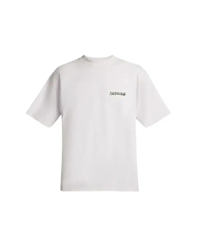 Balenciaga Men's Jersey Masking Tape Logo T-Shirt