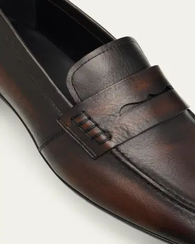 Dries Van Noten Leather Penny Loafers | Thumbnail 5 Dries Van Noten Leather Penny Loafers | Thumbnail 5