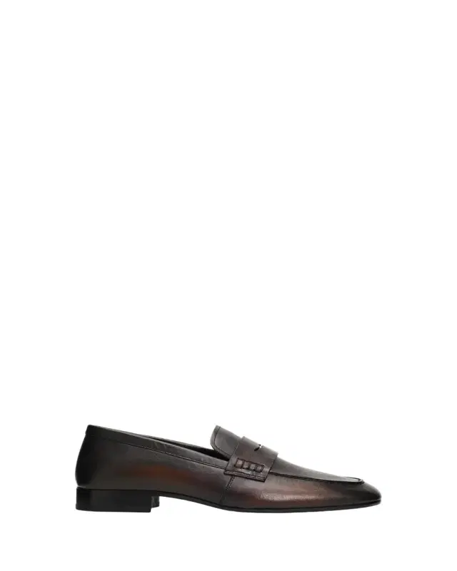 Dries Van Noten Leather Penny Loafers