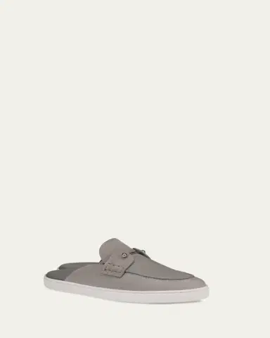 Christian Louboutin Men's Chanme Leather Slides | Thumbnail 2 Christian Louboutin Men's Chanme Leather Slides | Thumbnail 2