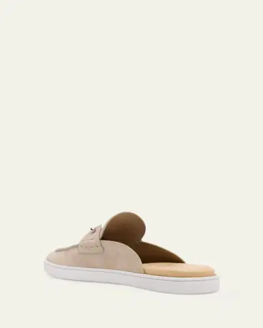 Christian Louboutin Men's Chanme Leather Slides | Thumbnail 4 Christian Louboutin Men's Chanme Leather Slides | Thumbnail 4