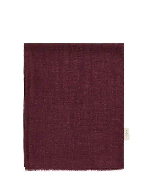 Men's Cashmere Eyelash Fringe Solid Scarf