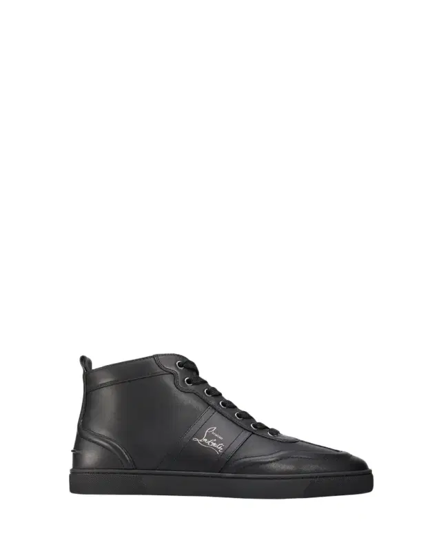 Christian Louboutin Men's Retero High-Top Sneakers in Leather