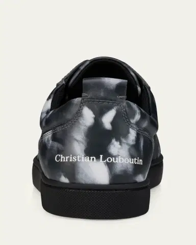Christian Louboutin Men's Louis Jr Canopee Leather Low-Top Sneakers | Thumbnail 3 Christian Louboutin Men's Louis Jr Canopee Leather Low-Top Sneakers | Thumbnail 3