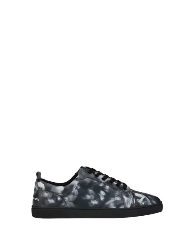 Christian Louboutin Men's Louis Jr Canopee Leather Low-Top Sneakers