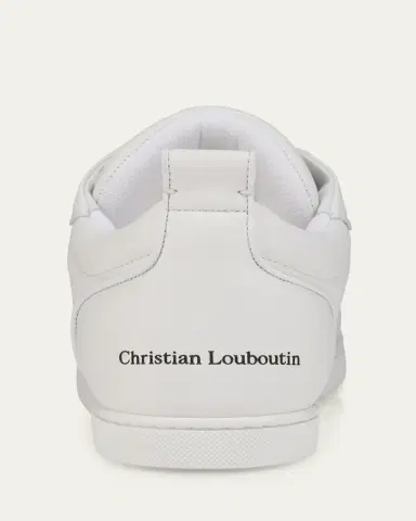 Christian Louboutin Men's Sk Vi Flat Calf Leather Low-Top Sneakers | Thumbnail 3