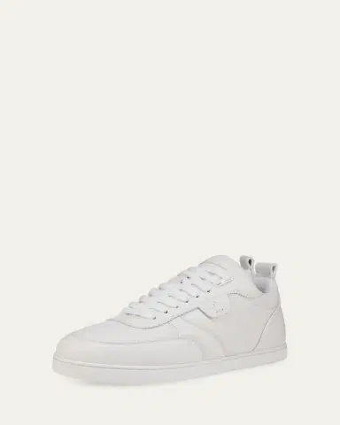 Christian Louboutin Men's Sk Vi Flat Calf Leather Low-Top Sneakers | Thumbnail 4