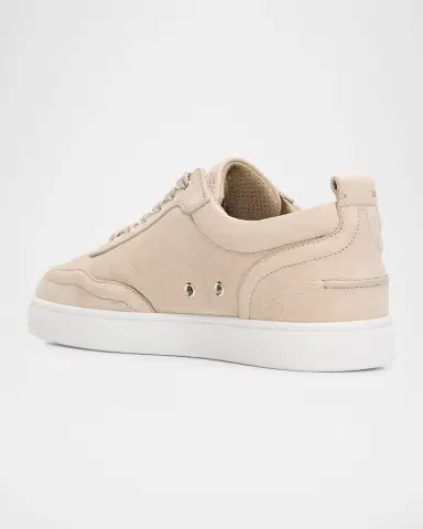 Christian Louboutin Men's Retero Nubuck Leather Low-Top Sneakers | Thumbnail 3 Christian Louboutin Men's Retero Nubuck Leather Low-Top Sneakers | Thumbnail 3