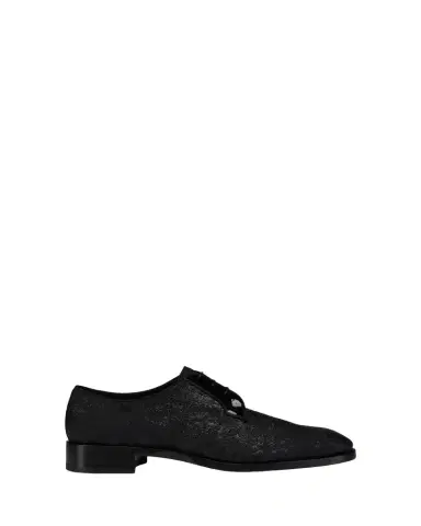 Christian Louboutin Men's Chambeliss Night Strass Jacquard Derby Shoes | Thumbnail 1