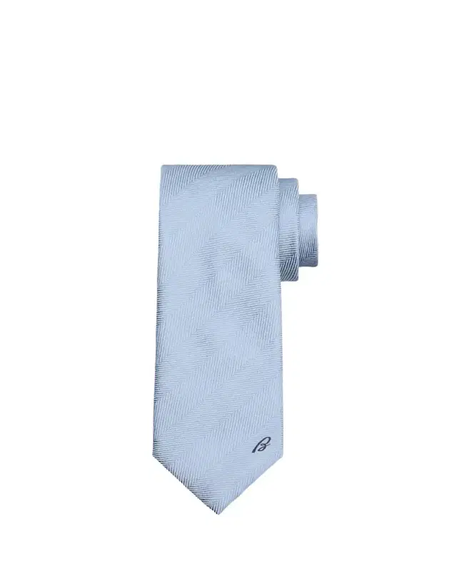 Men's Embroidered Herringbone Silk Tie Men's Embroidered Herringbone Silk Tie
