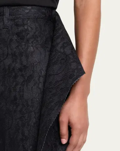 Junya Watanabe Floral Jacquard Wide-Leg Pants | Thumbnail 5 Junya Watanabe Floral Jacquard Wide-Leg Pants | Thumbnail 5