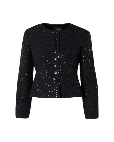 Akris Kelis Sequined Tweed Jacket | Thumbnail 1 Akris Kelis Sequined Tweed Jacket | Thumbnail 1