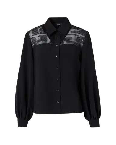 Akris Sequin Embellished Silk Crepe Blouse | Thumbnail 1
