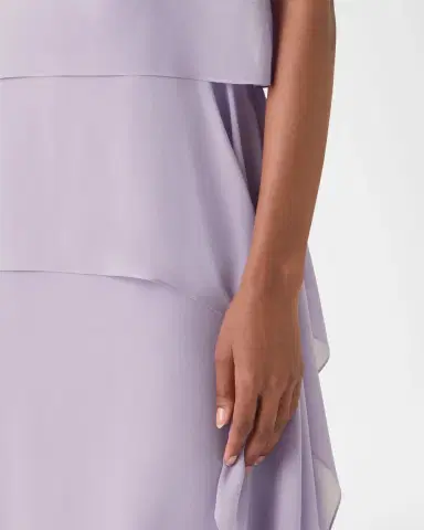 Akris Malva Silk Georgette Layered Dress | Thumbnail 5 Akris Malva Silk Georgette Layered Dress | Thumbnail 5