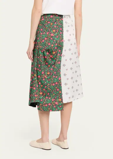 Zomer Floral Asymmetrical Midi Skirt | Thumbnail 3 Zomer Floral Asymmetrical Midi Skirt | Thumbnail 3