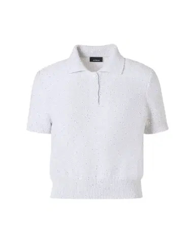 Akris Micro Sequined Short Knit Sweater | Thumbnail 1 Akris Micro Sequined Short Knit Sweater | Thumbnail 1