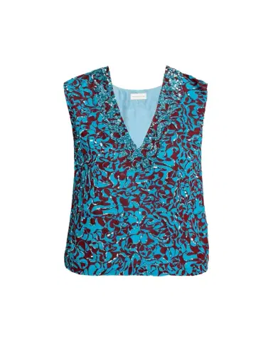 Dries Van Noten V-Neck Sequined Top | Thumbnail 1