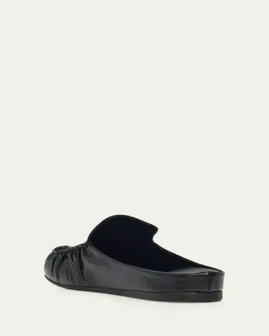 Prada Men's Leather Moc-Toe Mules | Thumbnail 4 Prada Men's Leather Moc-Toe Mules | Thumbnail 4