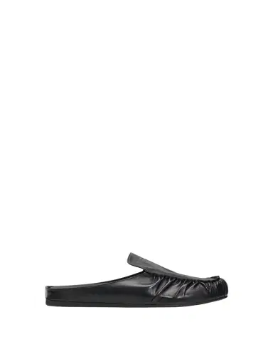 Prada Men's Leather Moc-Toe Mules | Thumbnail 1 Prada Men's Leather Moc-Toe Mules | Thumbnail 1