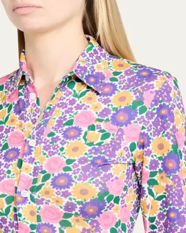 Zomer Arianne Floral Button-Down Shirt | Thumbnail 5 Zomer Arianne Floral Button-Down Shirt | Thumbnail 5