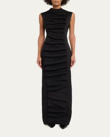 A.W.A.K.E. MODE Ruffled Bib Maxi Dress | Thumbnail 2 A.W.A.K.E. MODE Ruffled Bib Maxi Dress | Thumbnail 2