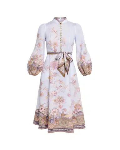 Zimmermann Luna Button Midi Dress | Thumbnail 1