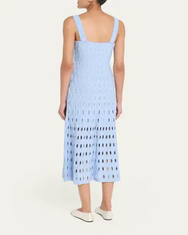 Simkhai Christina Knit Twist-Front Midi Dress | Thumbnail 3 Simkhai Christina Knit Twist-Front Midi Dress | Thumbnail 3