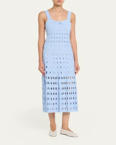 Simkhai Christina Knit Twist-Front Midi Dress | Thumbnail 4 Simkhai Christina Knit Twist-Front Midi Dress | Thumbnail 4