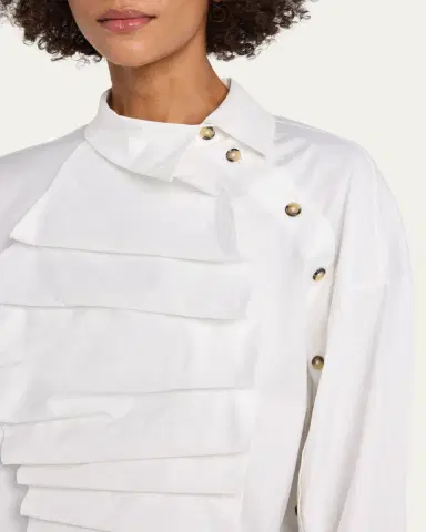 A.W.A.K.E. MODE Long-Sleeve Poplin Bib Top | Thumbnail 5 A.W.A.K.E. MODE Long-Sleeve Poplin Bib Top | Thumbnail 5