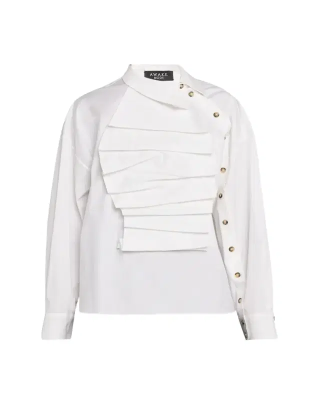 Long-Sleeve Poplin Bib Top