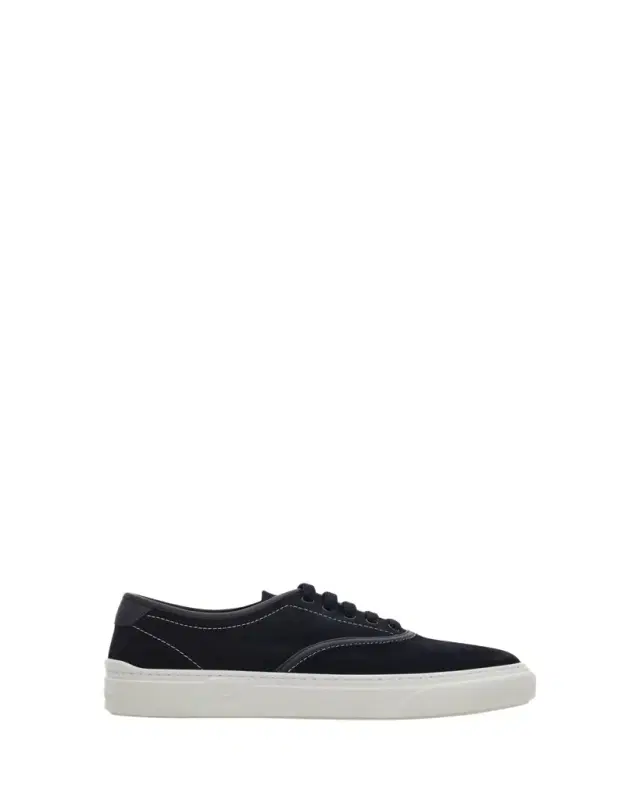 Ferragamo Men's Sunset Suede Low-Top Sneakers