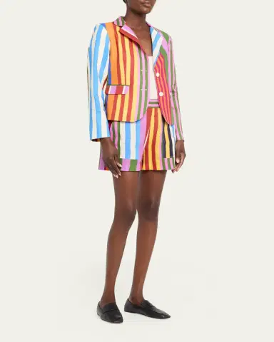 Libertine Tangier Stripe Linen Classic Jacket | Thumbnail 2 Libertine Tangier Stripe Linen Classic Jacket | Thumbnail 2