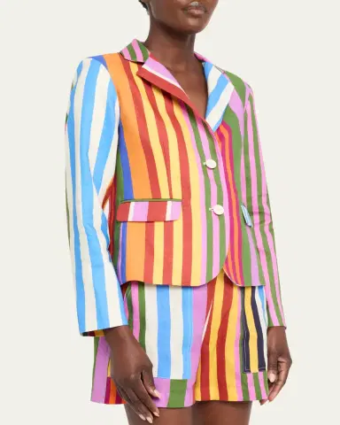 Libertine Tangier Stripe Linen Classic Jacket | Thumbnail 4 Libertine Tangier Stripe Linen Classic Jacket | Thumbnail 4