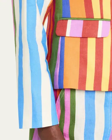 Libertine Tangier Stripe Linen Classic Jacket | Thumbnail 5 Libertine Tangier Stripe Linen Classic Jacket | Thumbnail 5