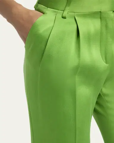 Tom Ford Pleated Silk Straight-Leg Trousers | Thumbnail 5 Tom Ford Pleated Silk Straight-Leg Trousers | Thumbnail 5