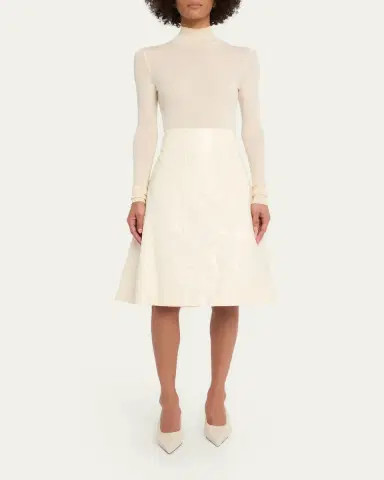 A.W.A.K.E. MODE Knee-Length A-Line Skirt | Thumbnail 2 A.W.A.K.E. MODE Knee-Length A-Line Skirt | Thumbnail 2