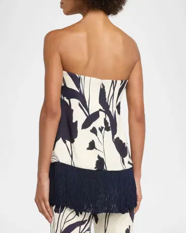 Cara Cara Benita Strapless Fringe Top | Thumbnail 3