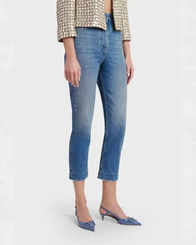 Valentino Garavani High-Rise Skinny-Leg Crop Jeans | Thumbnail 3 Valentino Garavani High-Rise Skinny-Leg Crop Jeans | Thumbnail 3