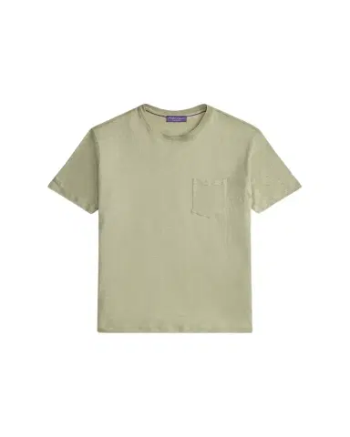 Ralph Lauren Purple Label Men's Linen Jersey Pocket T-Shirt | Thumbnail 1