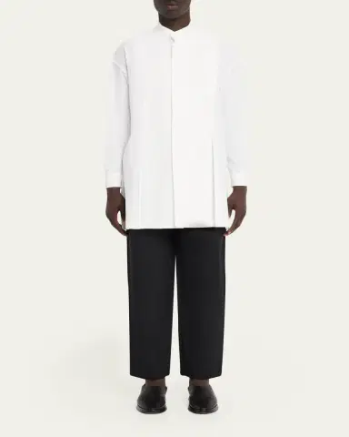 IM MEN Men's Flat Front Elastic-Waistband Trousers | Thumbnail 2
