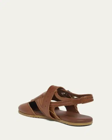 Dries Van Noten Cutout Leather Slingback Flats | Thumbnail 2 Dries Van Noten Cutout Leather Slingback Flats | Thumbnail 2